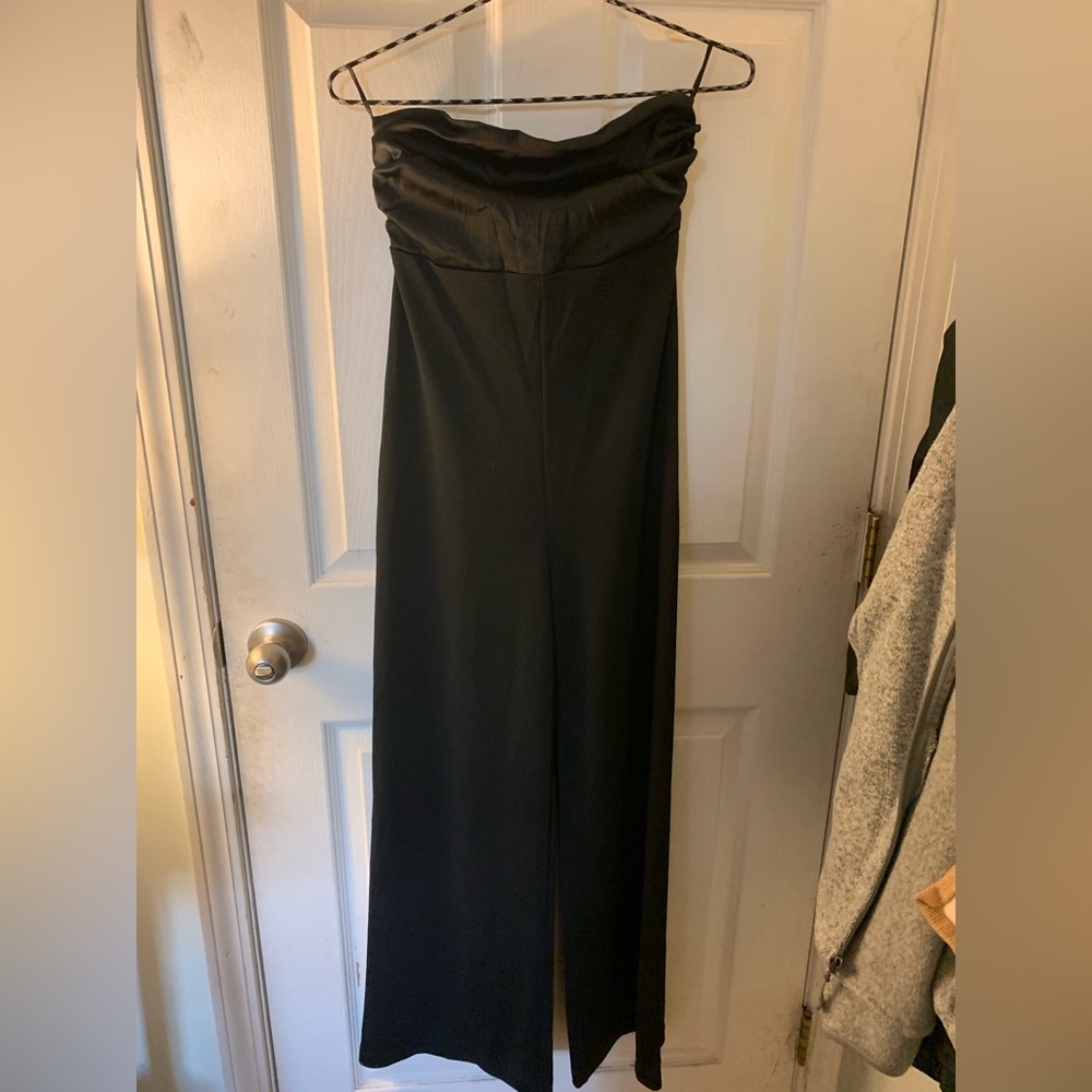 express black strapless jumpsuit